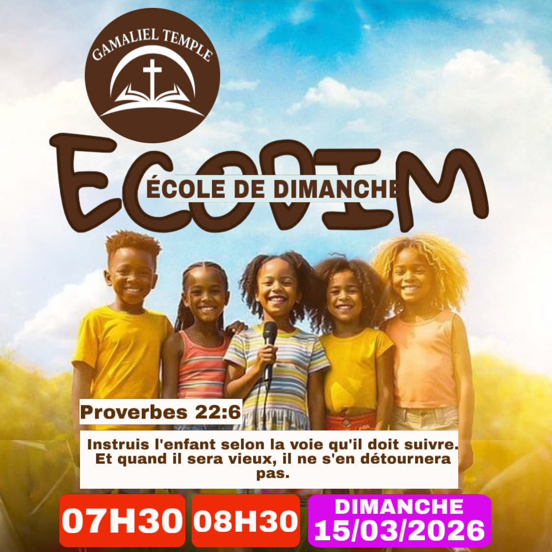 ECOLE DE DIMANCHE